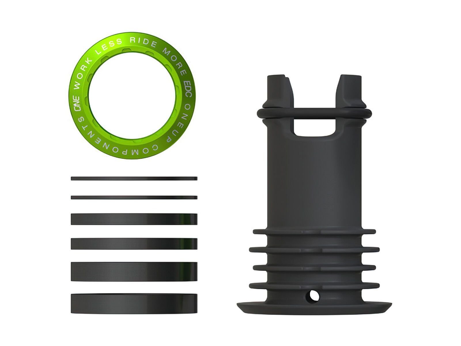 OneUp Components EDC Threaded Top Cap, green - Bild 1