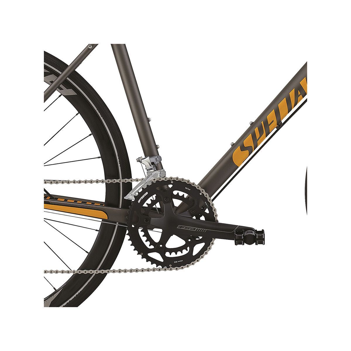 Specialized Sirrus Comp Disc, Satin Gunmetal/Gloss Gallardo Orange/Black - Bild 3