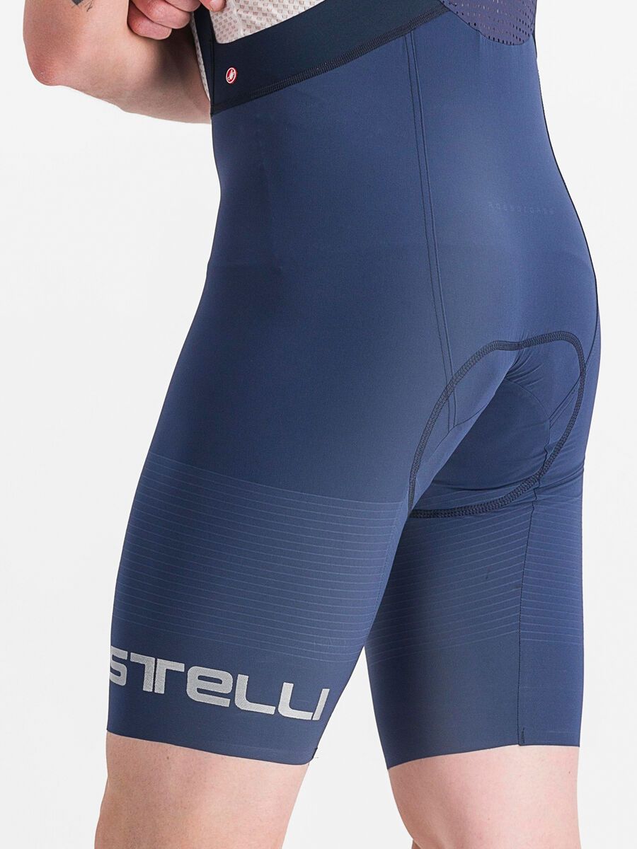Castelli Premio Black Bibshort LTD Edition, belgian blue/metallic silver - Bild 3