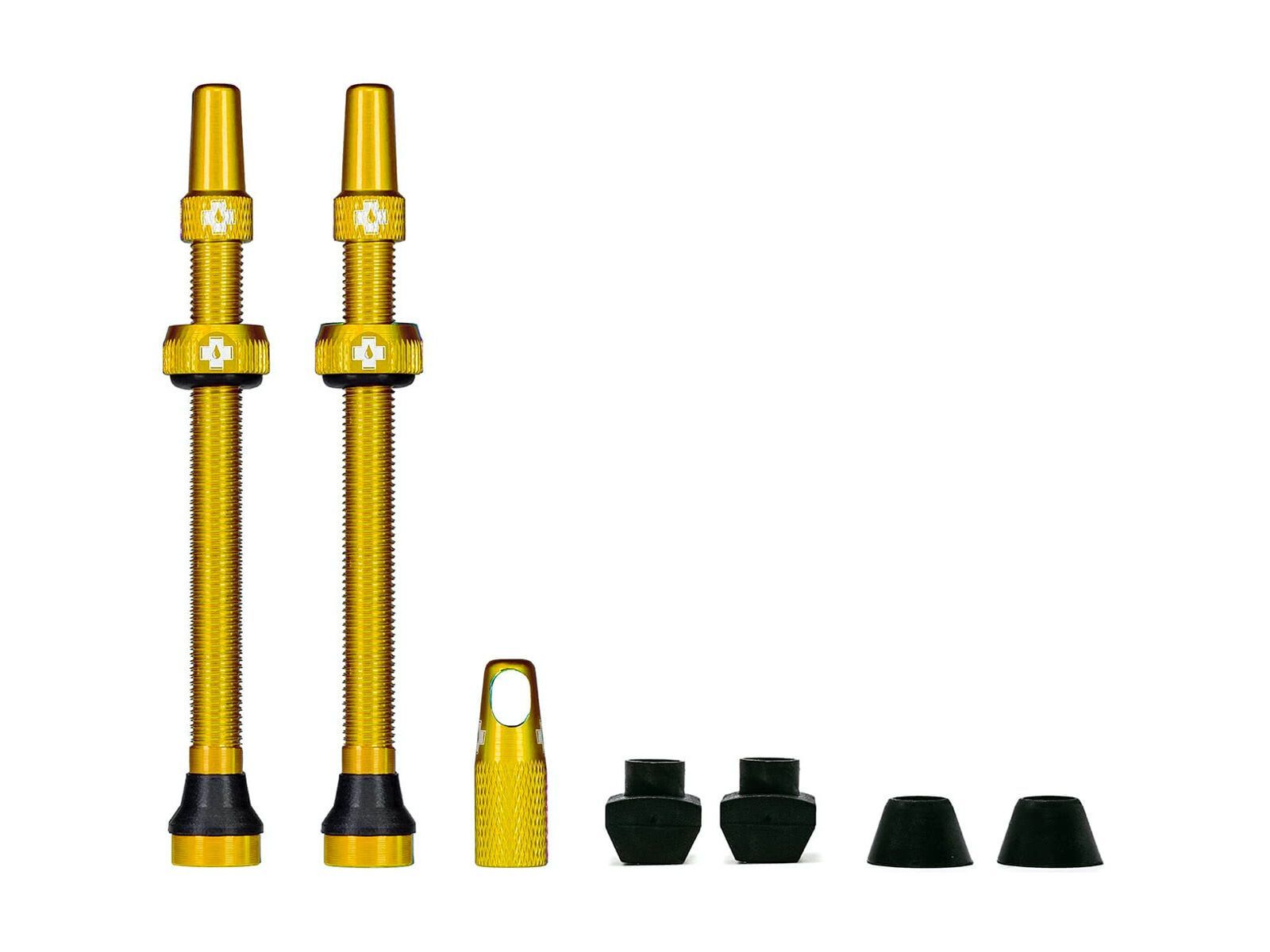 Muc-Off Tubeless Presta Valve - 80 mm, gold - Bild 1