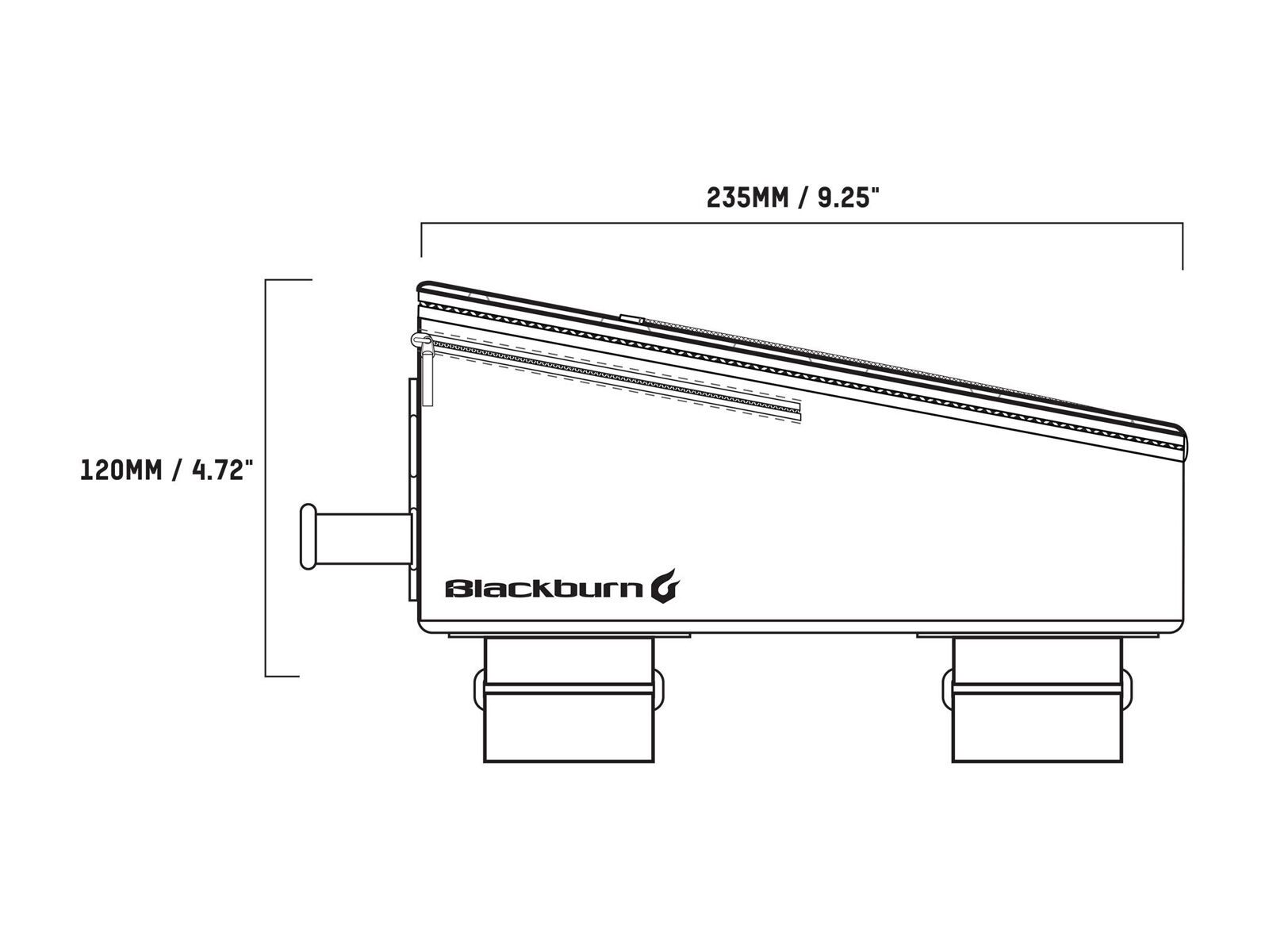 Blackburn Outpost Top Tube Bag, black - Bild 4