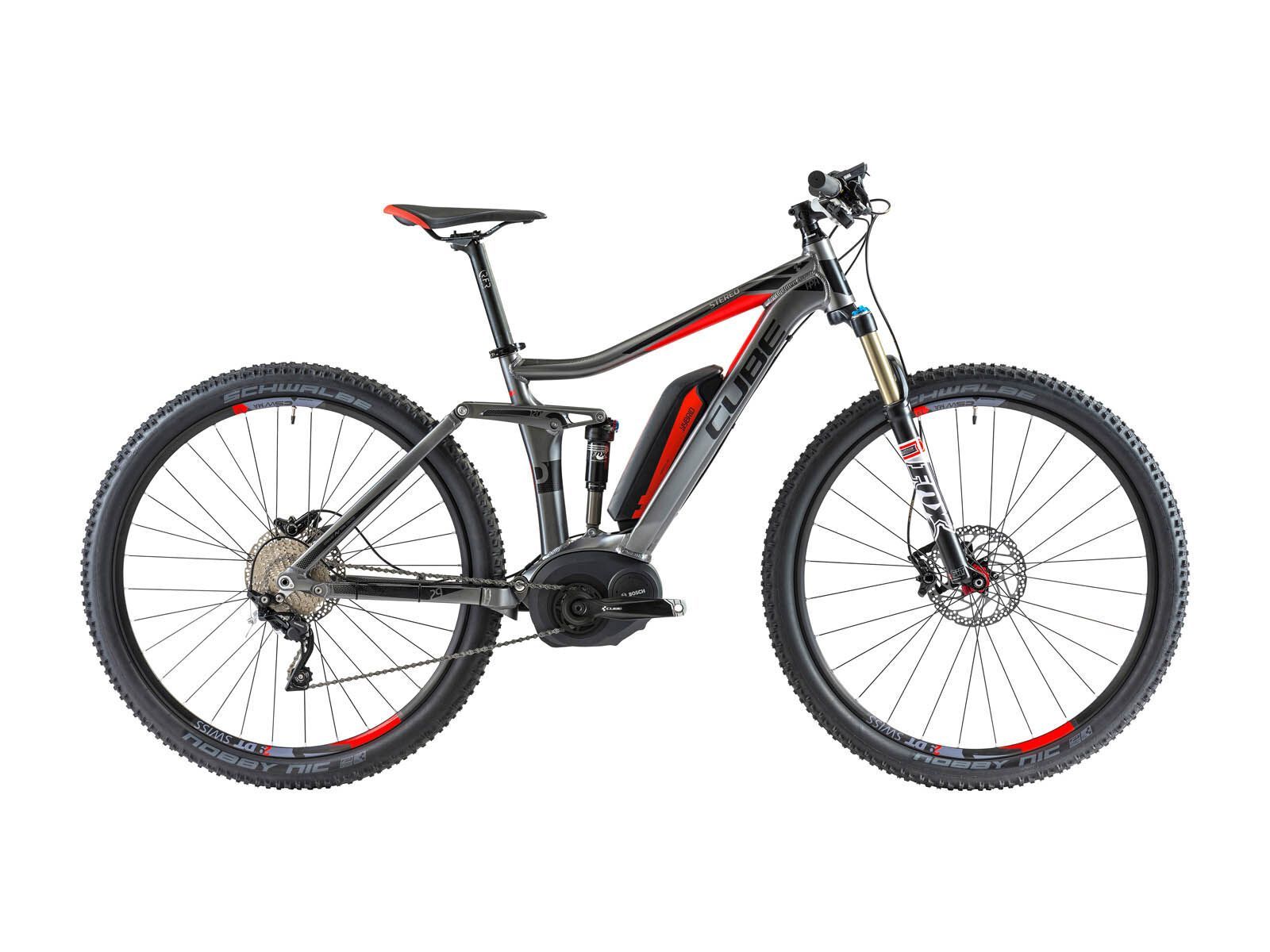 Cube Stereo Hybrid 120 Pro 29, grey/black/flashred - Bild 1