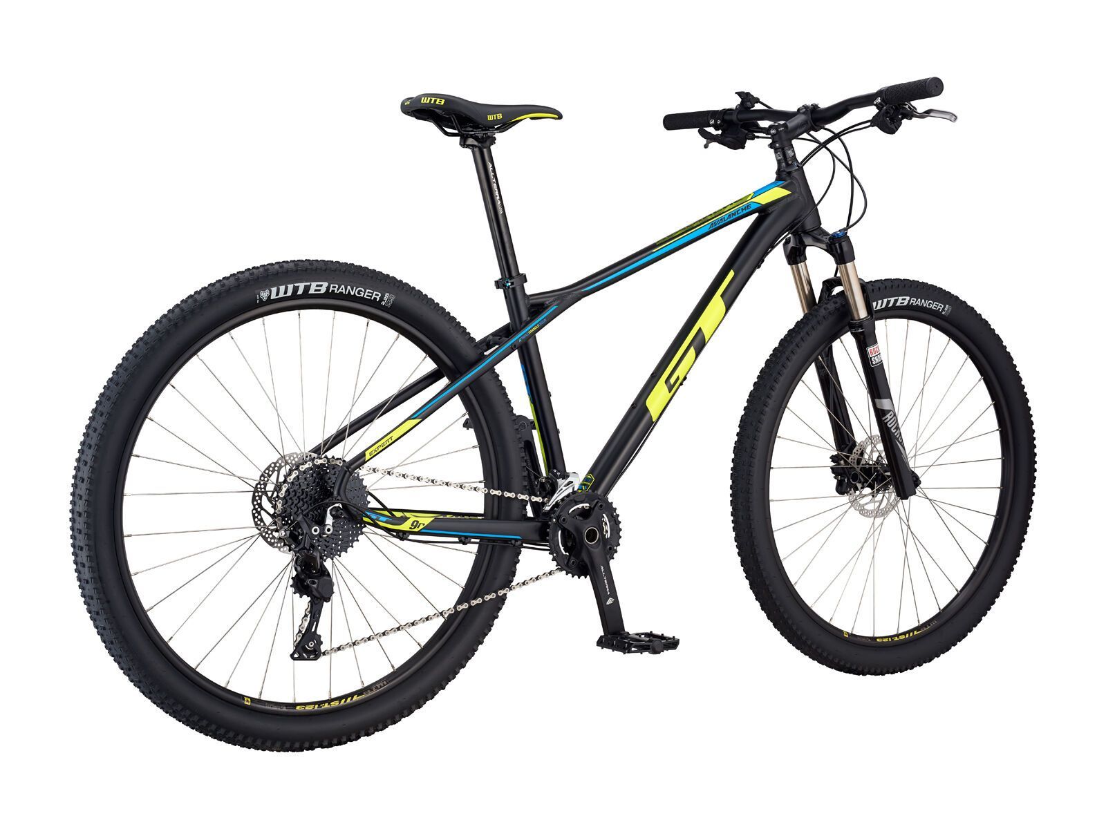 GT Avalanche Expert 29, satin black w/ neon yellow & cyan - Bild 4