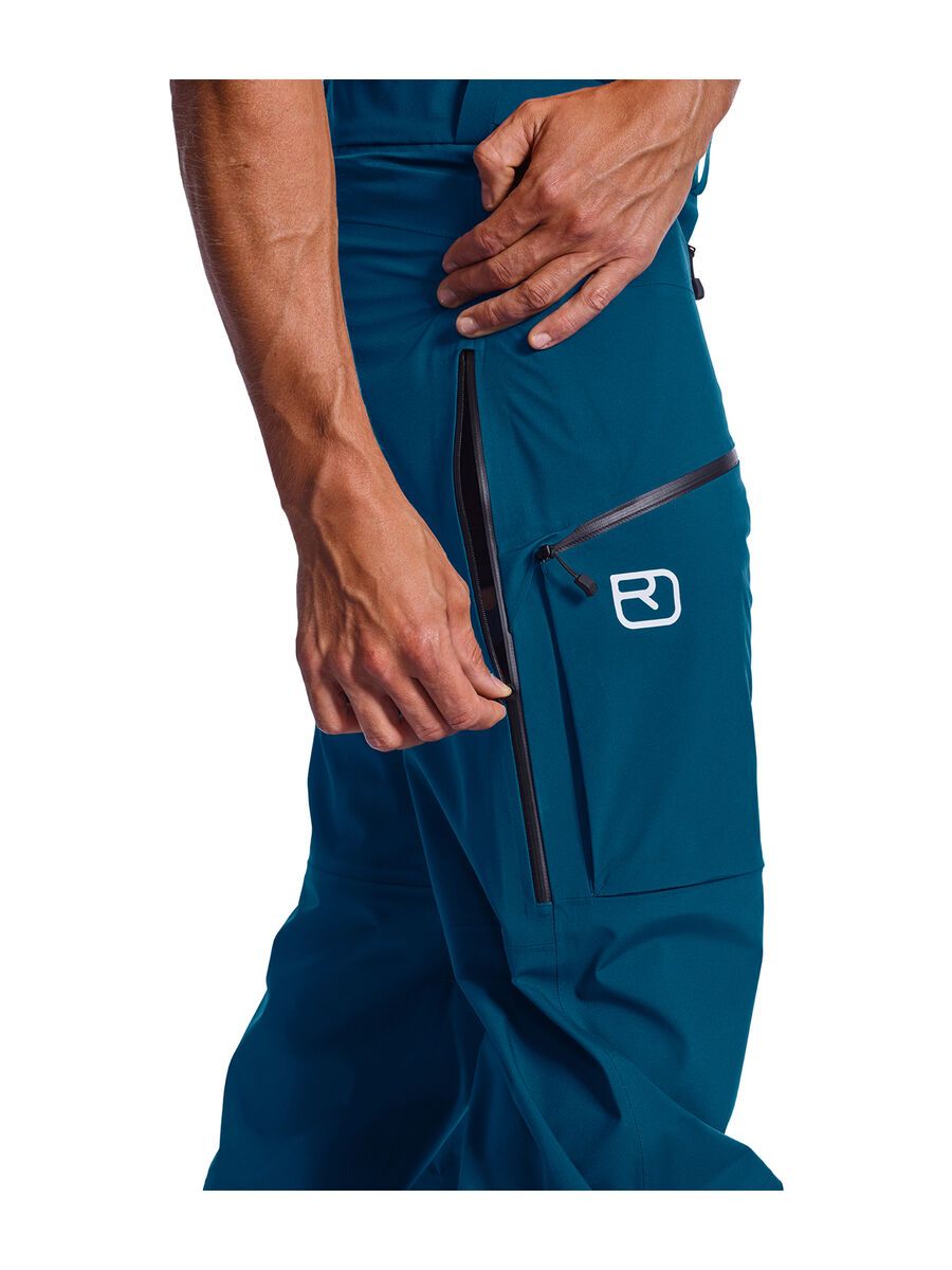 Ortovox 3L Deep Shell Pants M, petrol blue - Bild 4