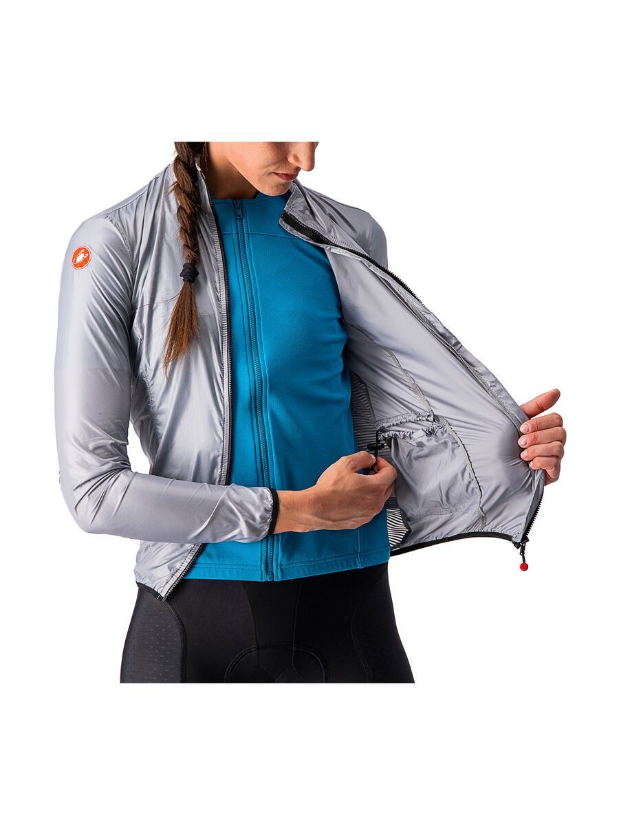 Castelli Aria Shell W Jacket, silver gray - Bild 6