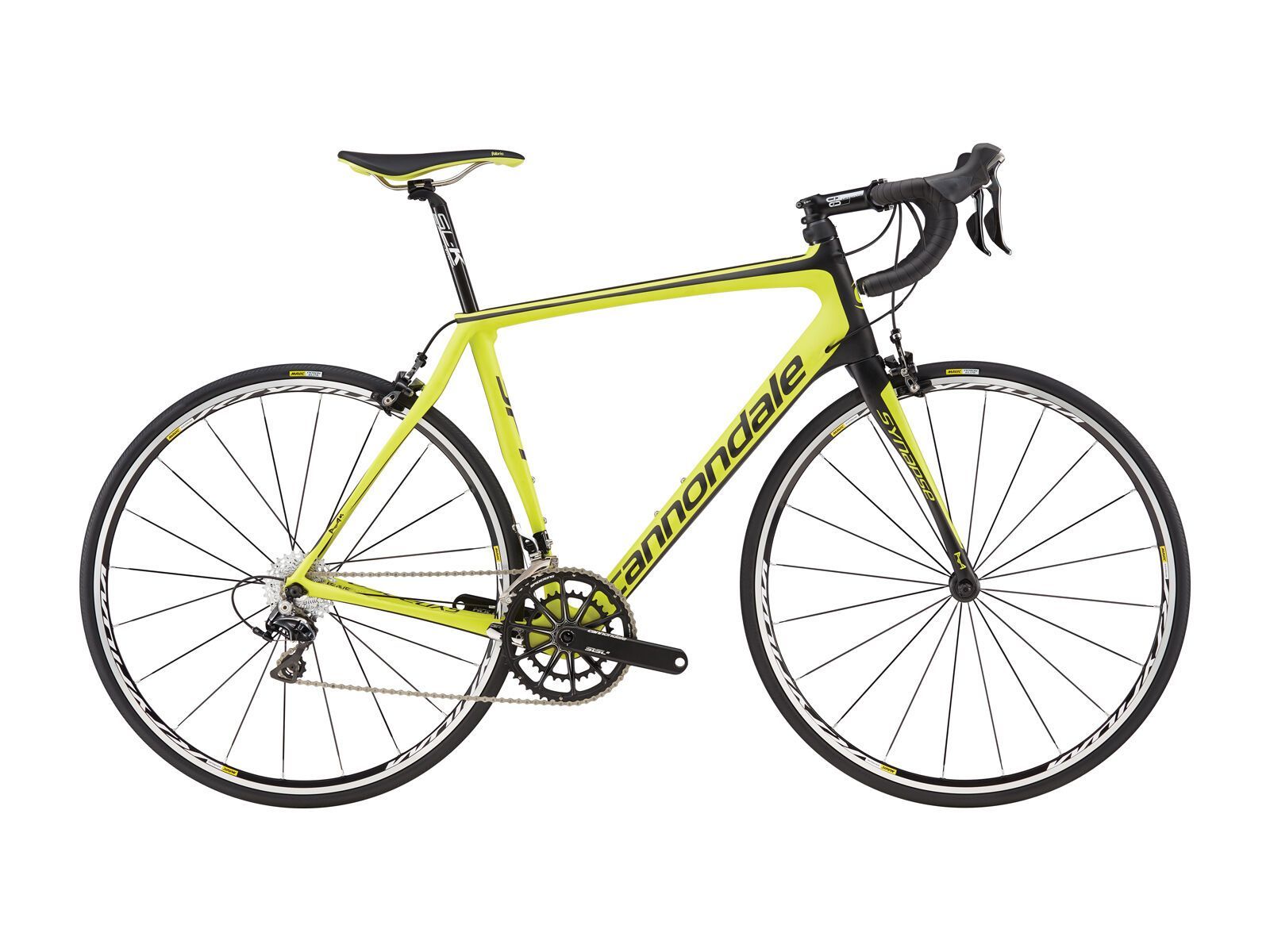 Cannondale Synapse Hi-Mod Dura Ace, neon spring w/ exposed carbon and nearly black - Bild 1