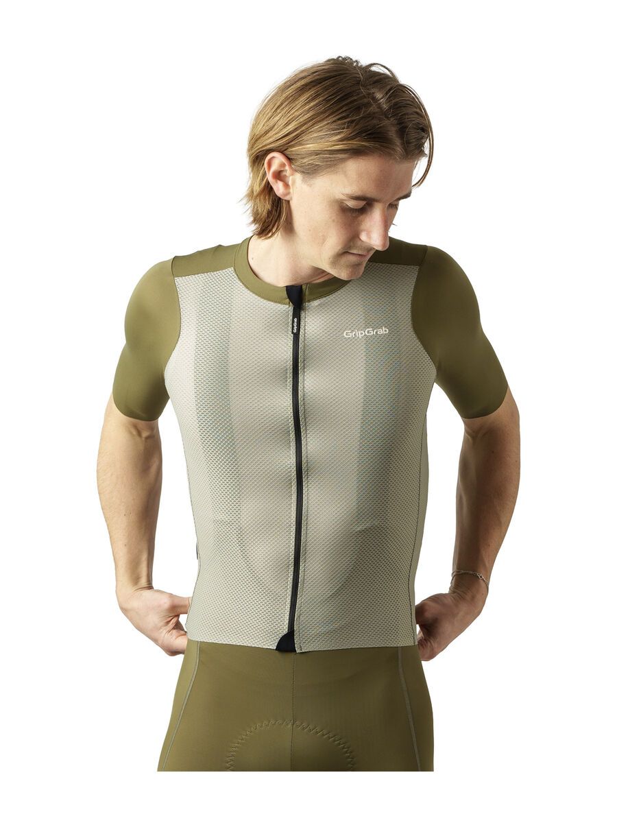 GripGrab PACR Lightweight Short Sleeve Jersey, olive green - Bild 4