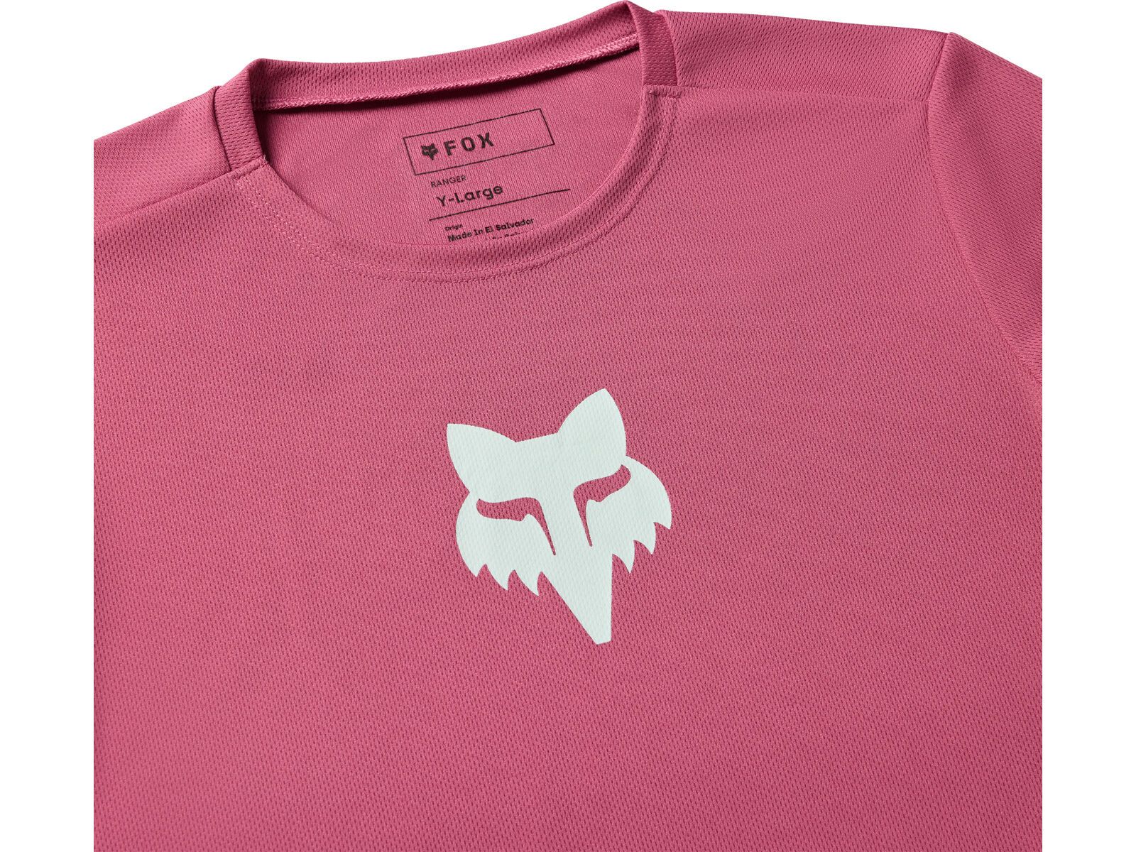 Fox Youth Defend Long Sleeve Jersey Fox Head, berry - Bild 3