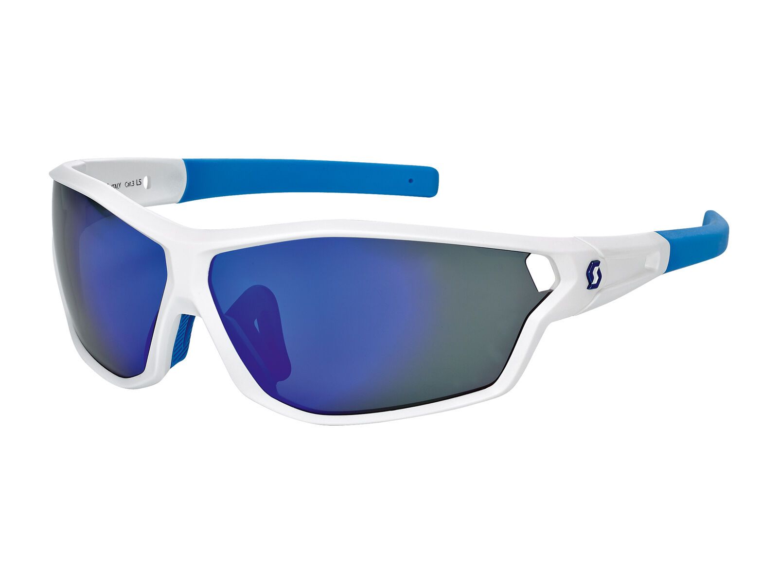 Scott Leap Full Frame, white matt/blue/blue chrome - Bild 1