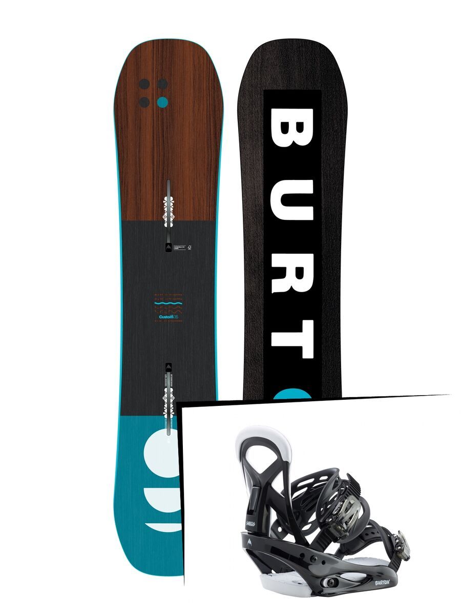 Set: Burton Custom Smalls 2019 + Burton Mission Smalls black - Bild 1