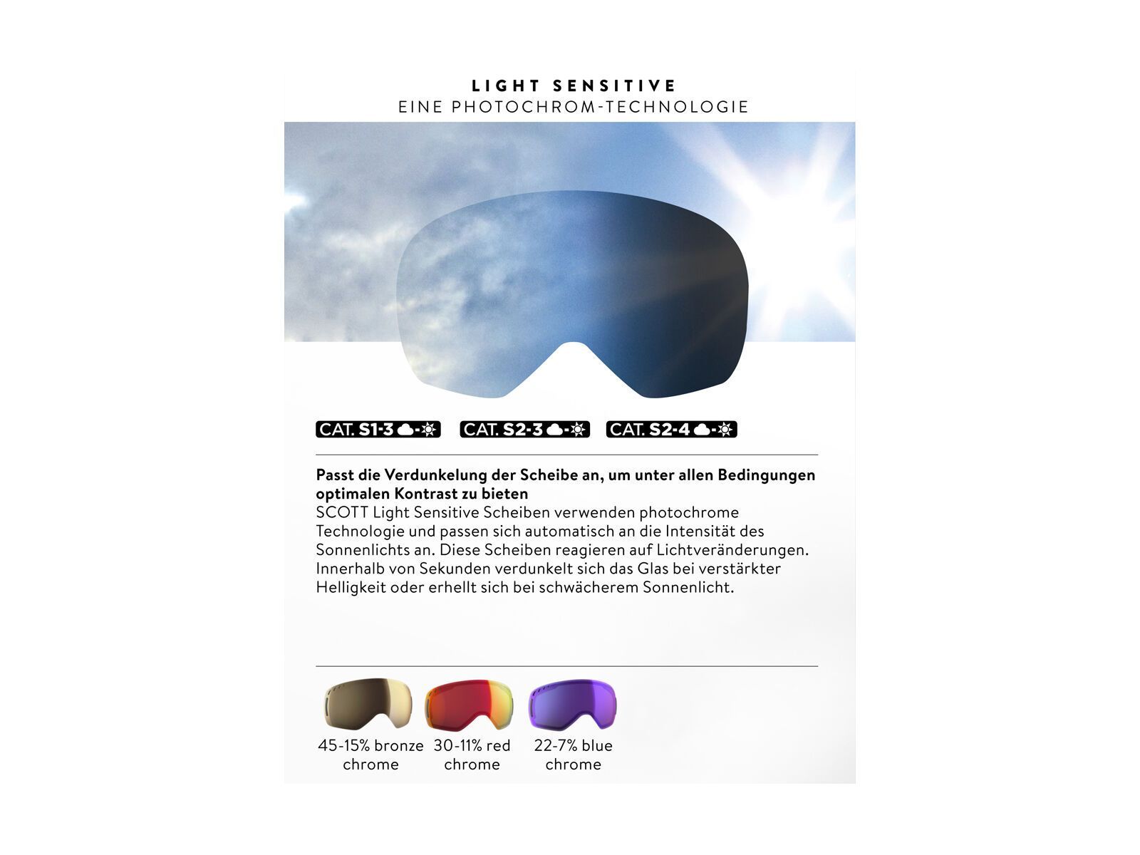 Scott LCG Evo - Light Sensitive Blue Chrome, black - Bild 3