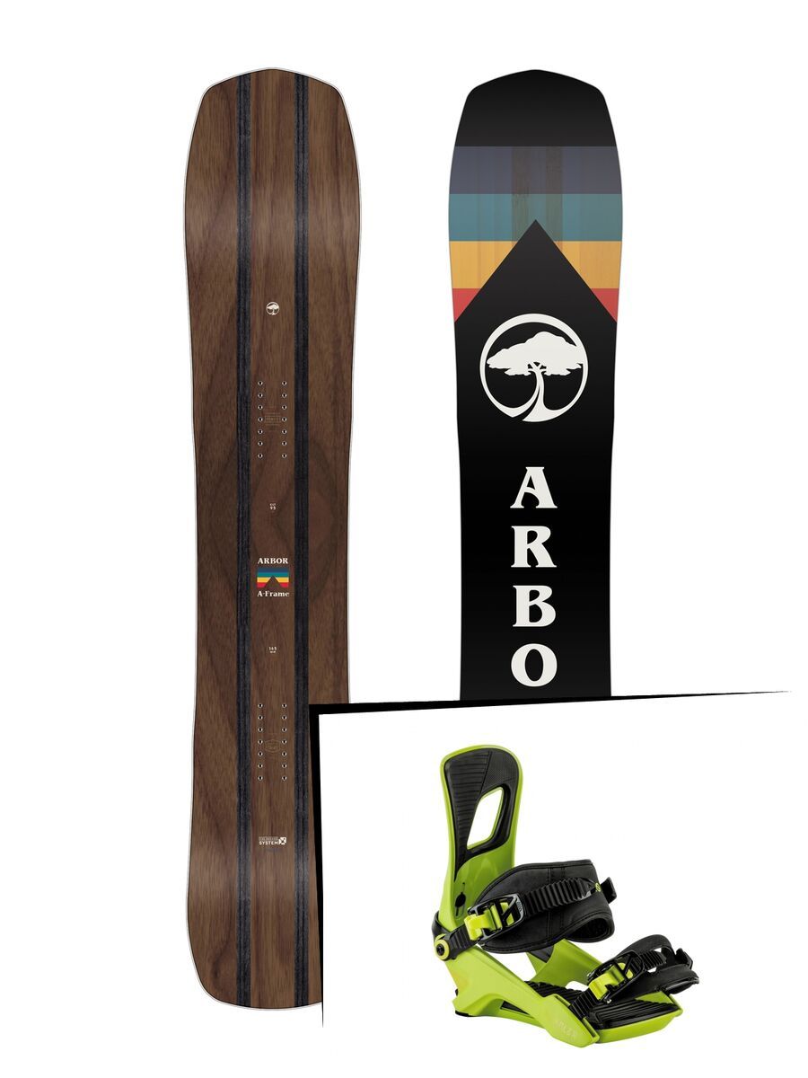 Set: Arbor A-Frame 2019 + Nitro Rambler faded psycho - Bild 1
