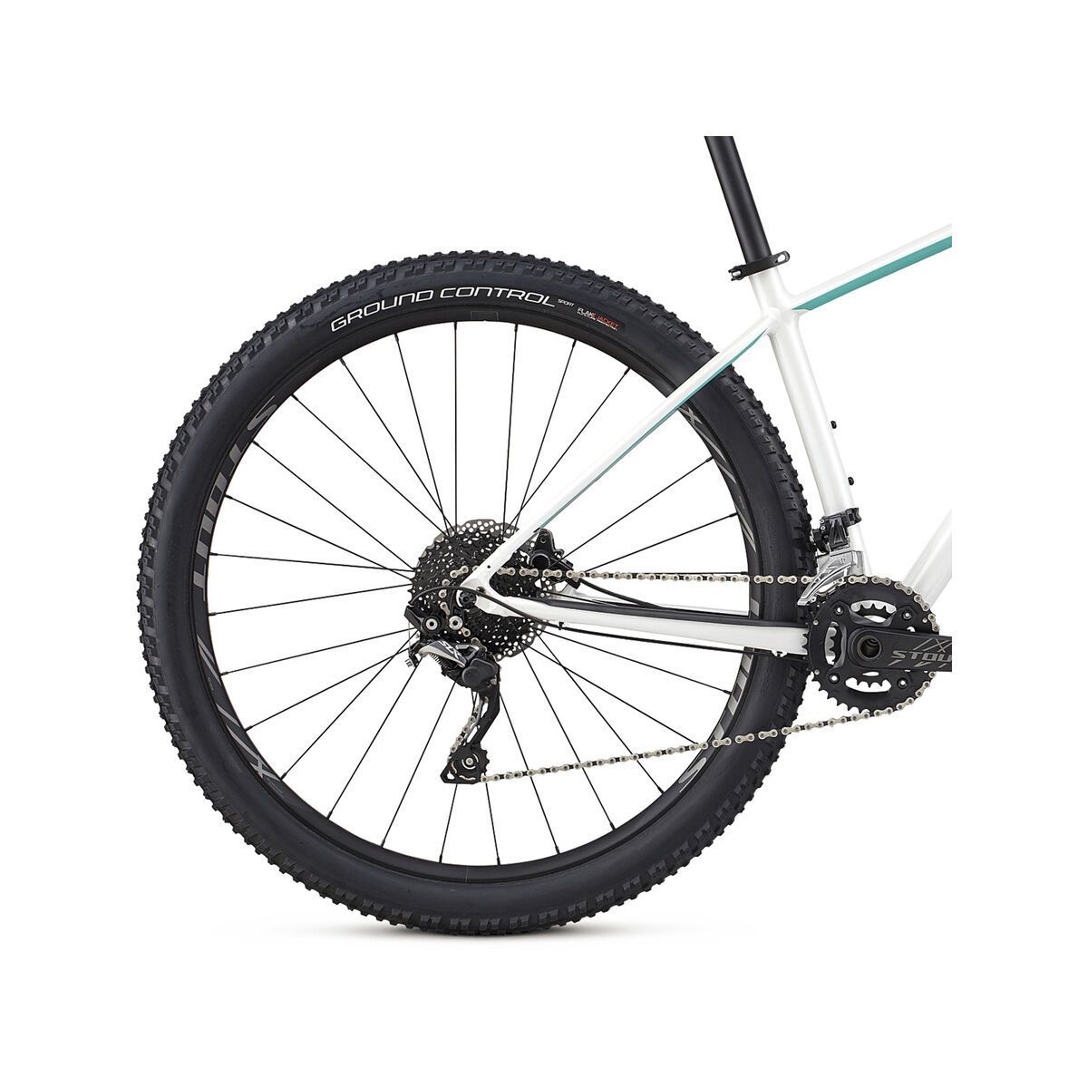 Specialized Women's Rockhopper Pro, gloss satin metallic white silver/acid mint/black - Bild 6