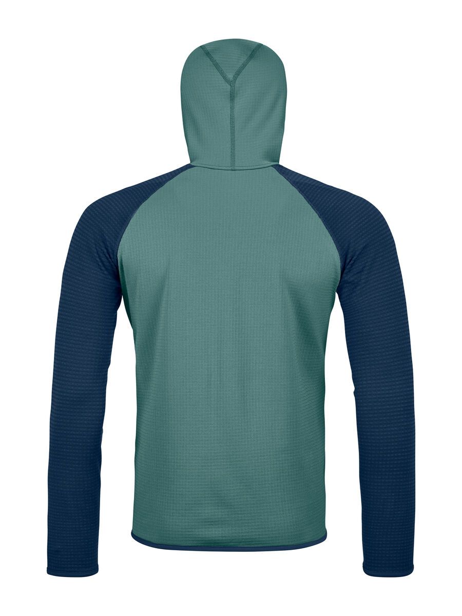 Ortovox Merino Fleece Grid Plus Classic Knit Hoody M, arctic grey - Bild 2