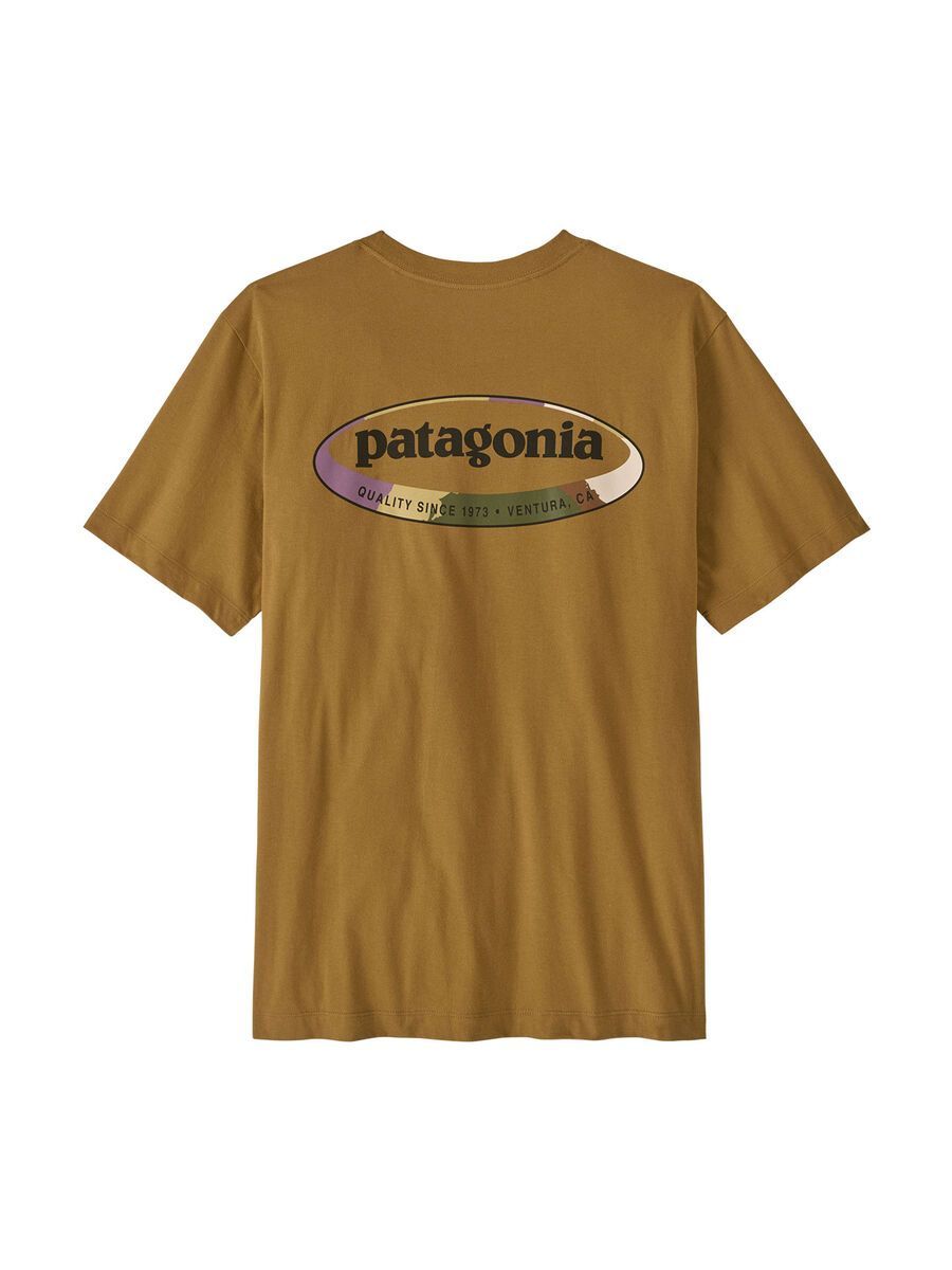 Patagonia Men's '95 Oval Logo T-Shirt, bobcat brown/sunshine - Bild 2