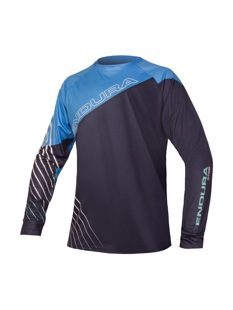 Endura MT500 Print L/S Trikot, marineblau - Bild 1