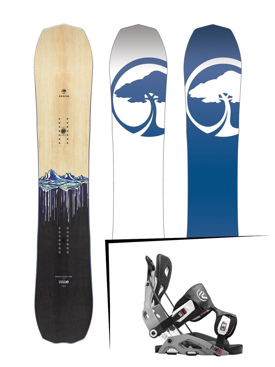 Set: Arbor Iguchi Pro Rocker 2017 + Flow Fuse (1513142S) - Bild 1