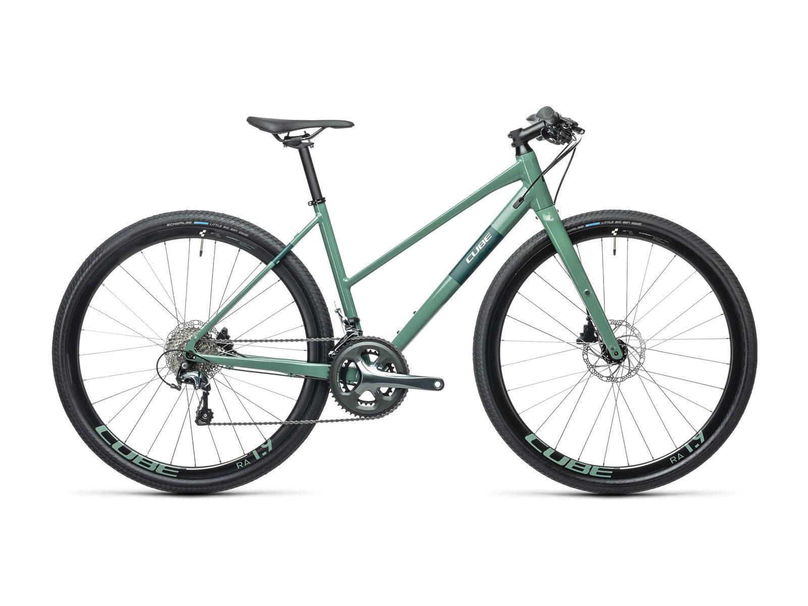 Cube SL Road Pro Trapeze, greygreen´n´green - Bild 1
