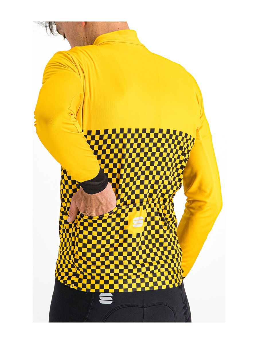 Sportful Checkmate Thermal Jersey, yellow black - Bild 6