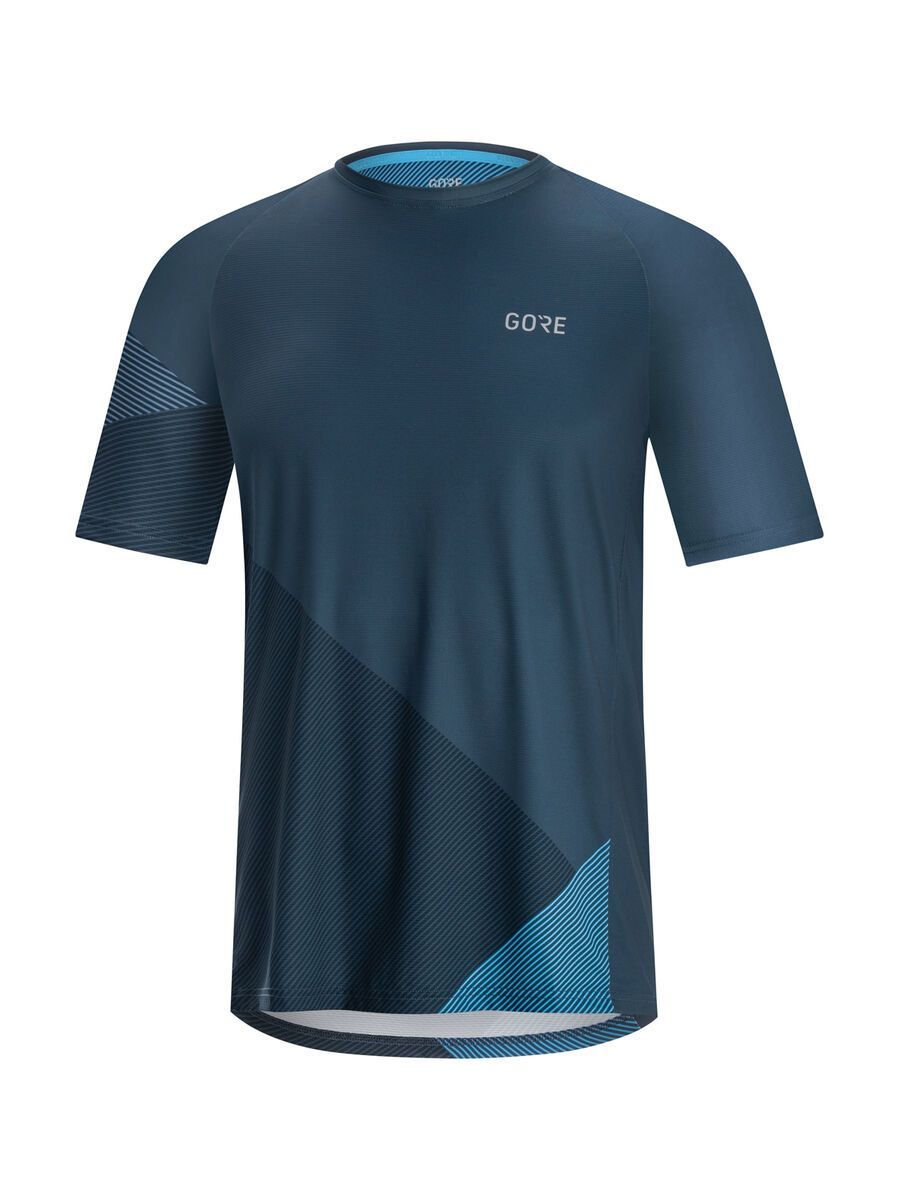 GOREWEAR C5 Trail Trikot Kurzarm, deep water blue/dynamic cyan - Bild 1