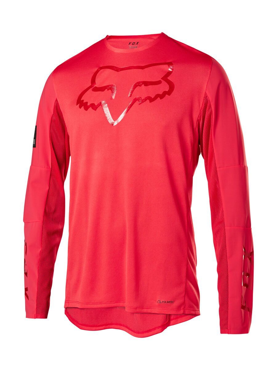 Fox Flexair Delta LS Jersey Limited Edition, bright red - Bild 1