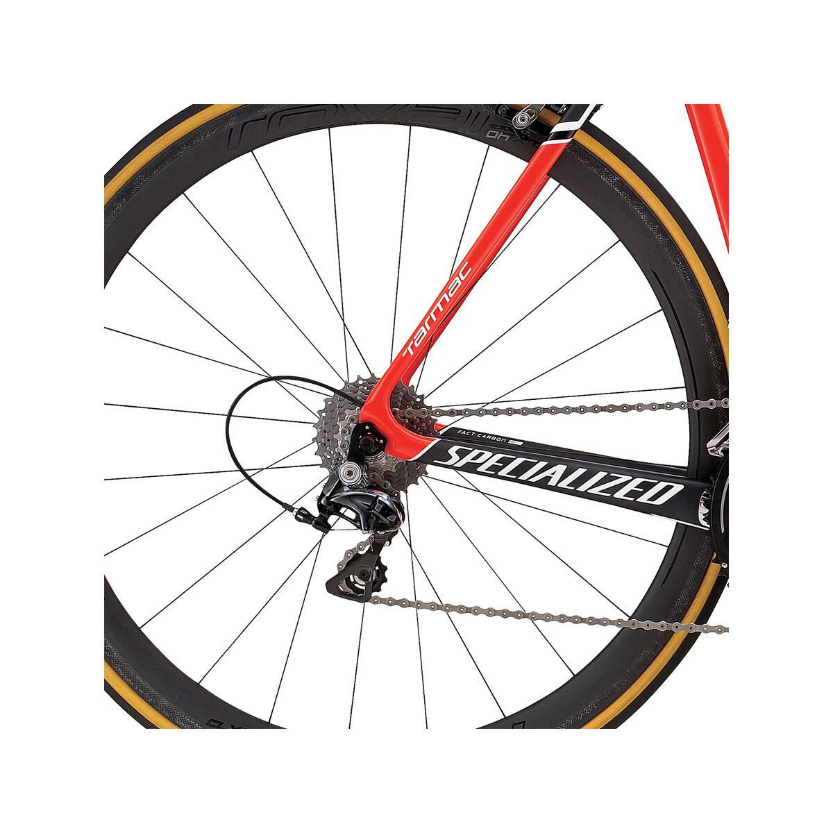 Specialized S-Works Tarmac Dura Ace, satin carbon/gloss rocket red/white - Bild 4