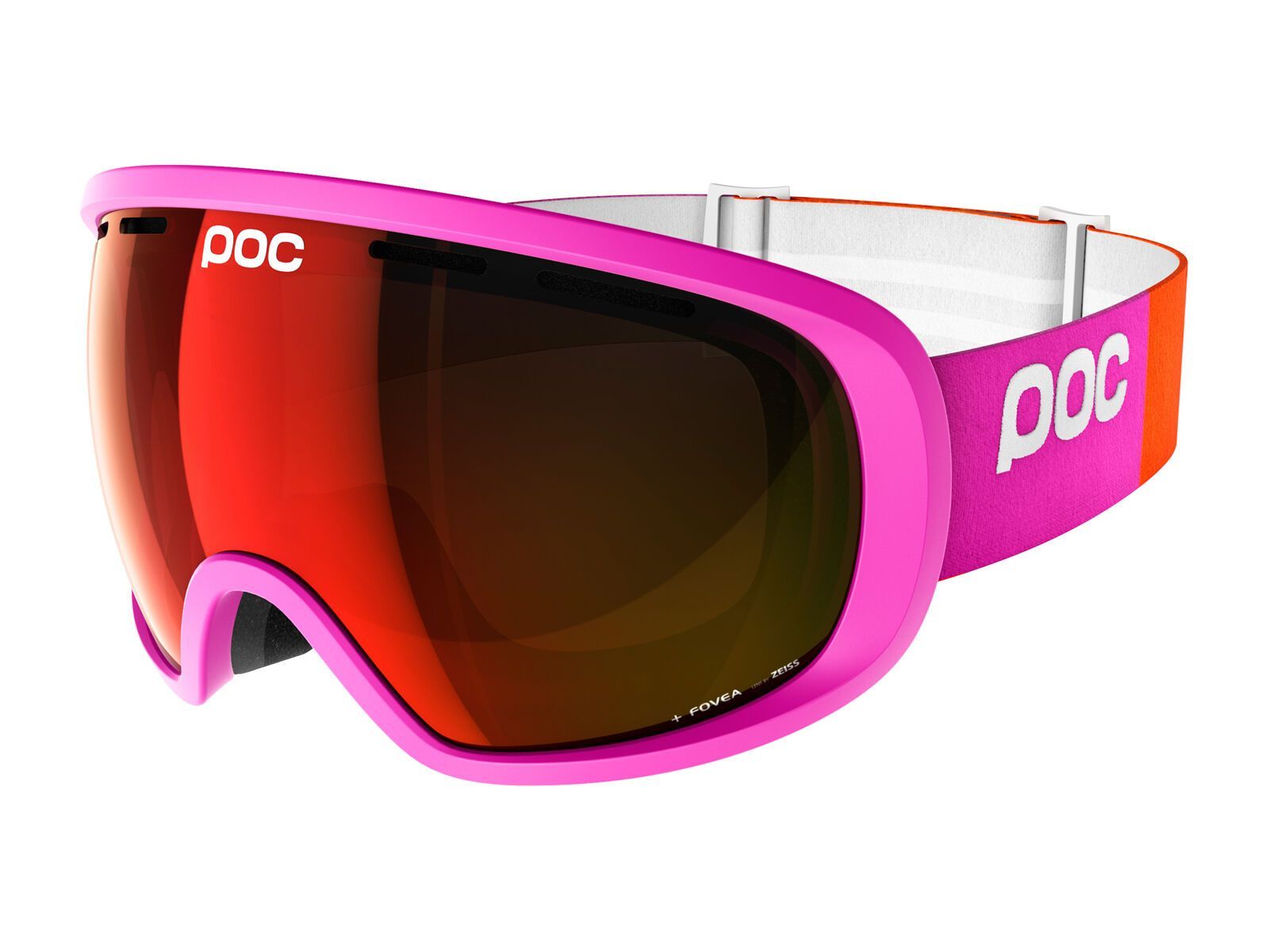 POC Fovea, fluorescent pink/Lens: persimmon red mirror - Bild 1
