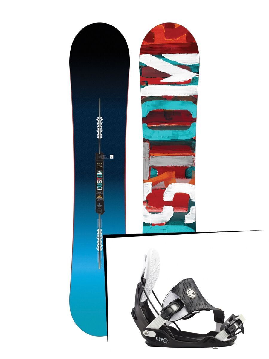 Set: Burton Custom Flying V 2017 + Flow Five Hybrid (1513190S) - Bild 1