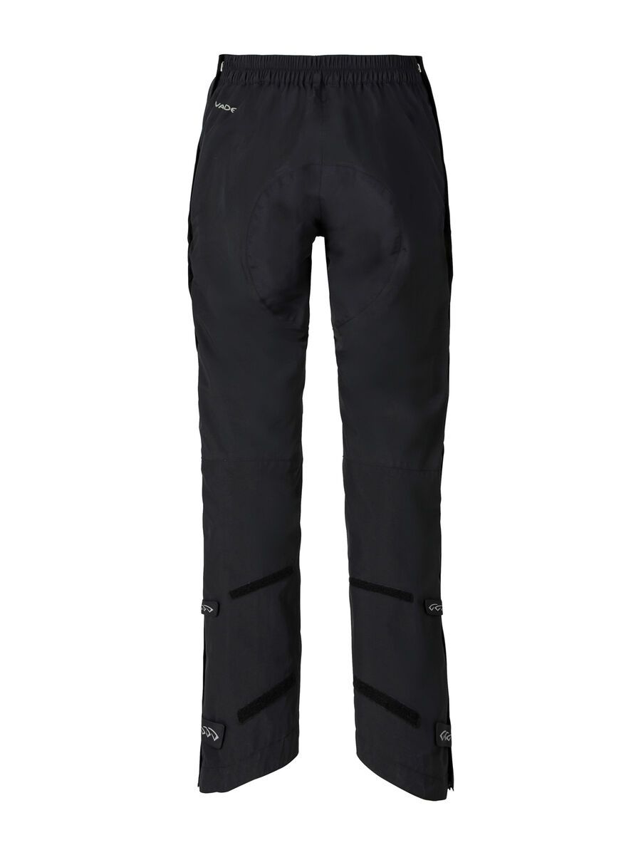 Vaude Womens Yaras Rain Zip Pants II, black - Bild 2