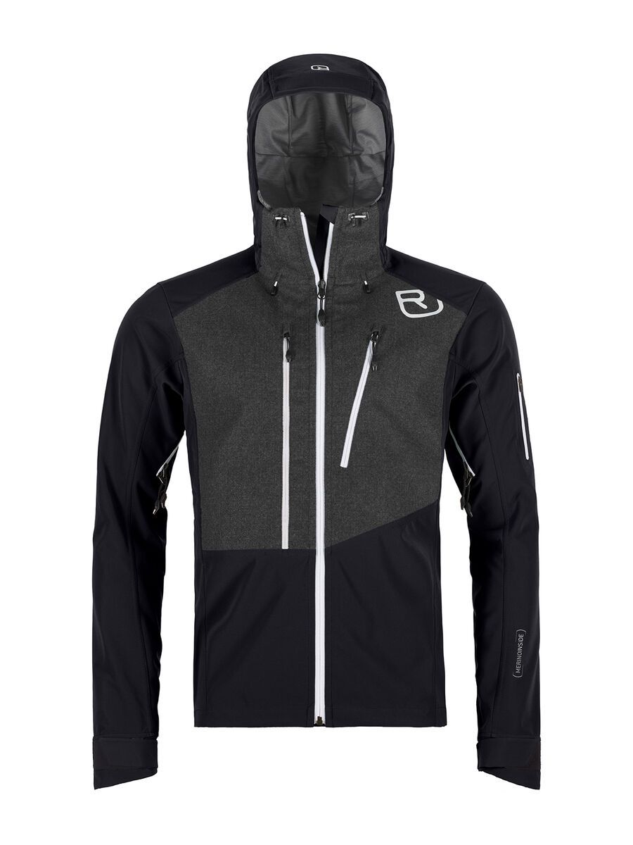 Ortovox Merino Naturtec Plus Pordoi Jacket M, black raven - Bild 1