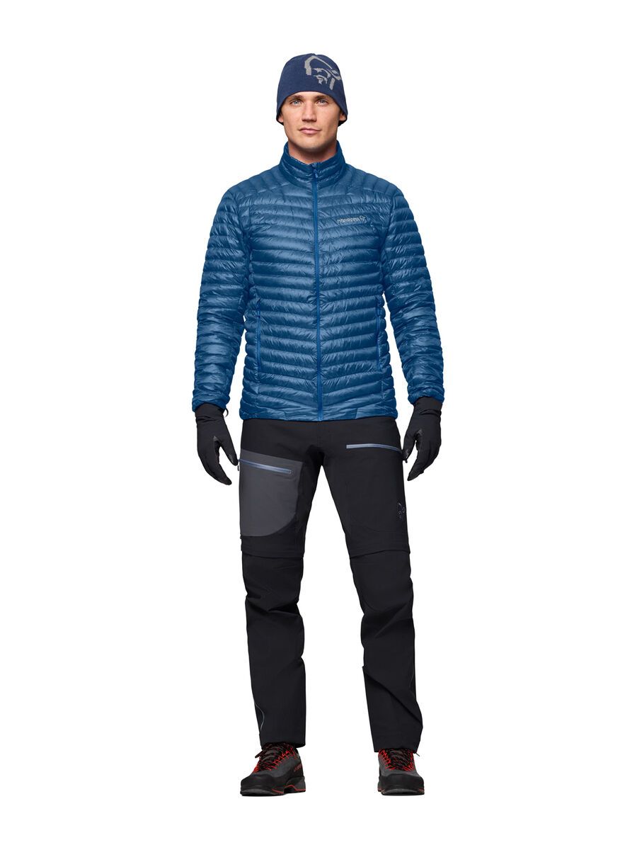 Norrona trollveggen down800 super light Jacket M's, dark blue - Bild 4