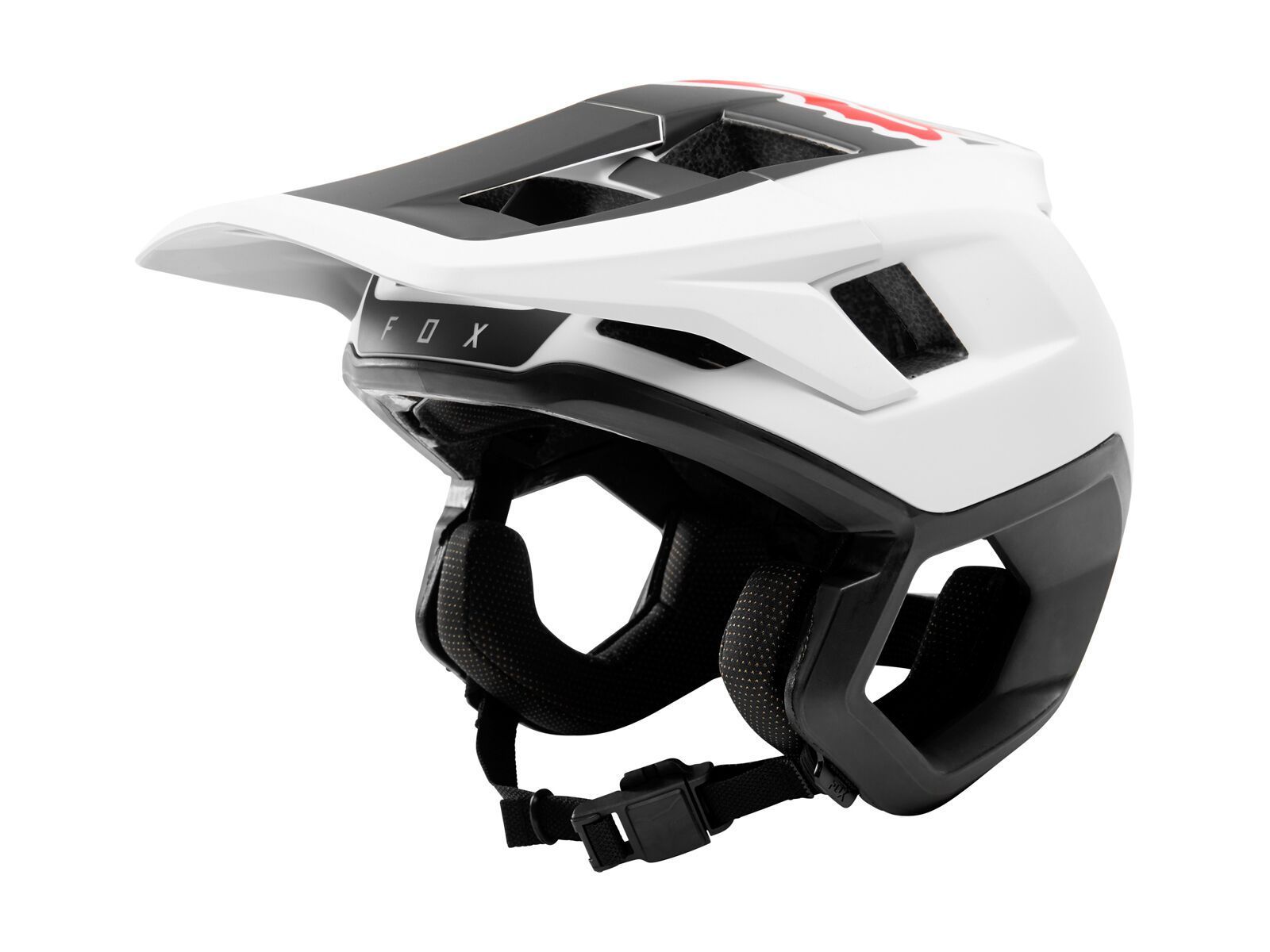Fox Dropframe Helmet, white/black - Bild 1
