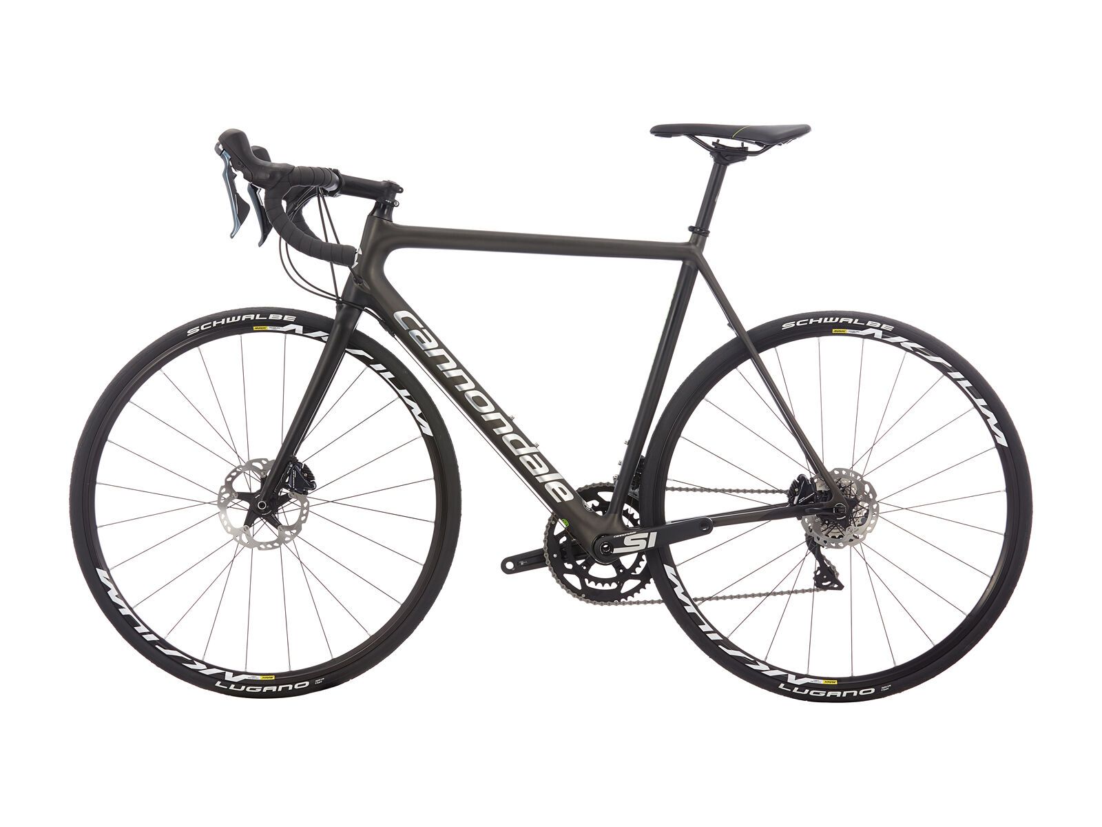 Cannondale SuperSix Evo Disc Ultegra, anthracite w/ jet black, cannondale green and brushed chrome - satin (ANT) - Bild 5