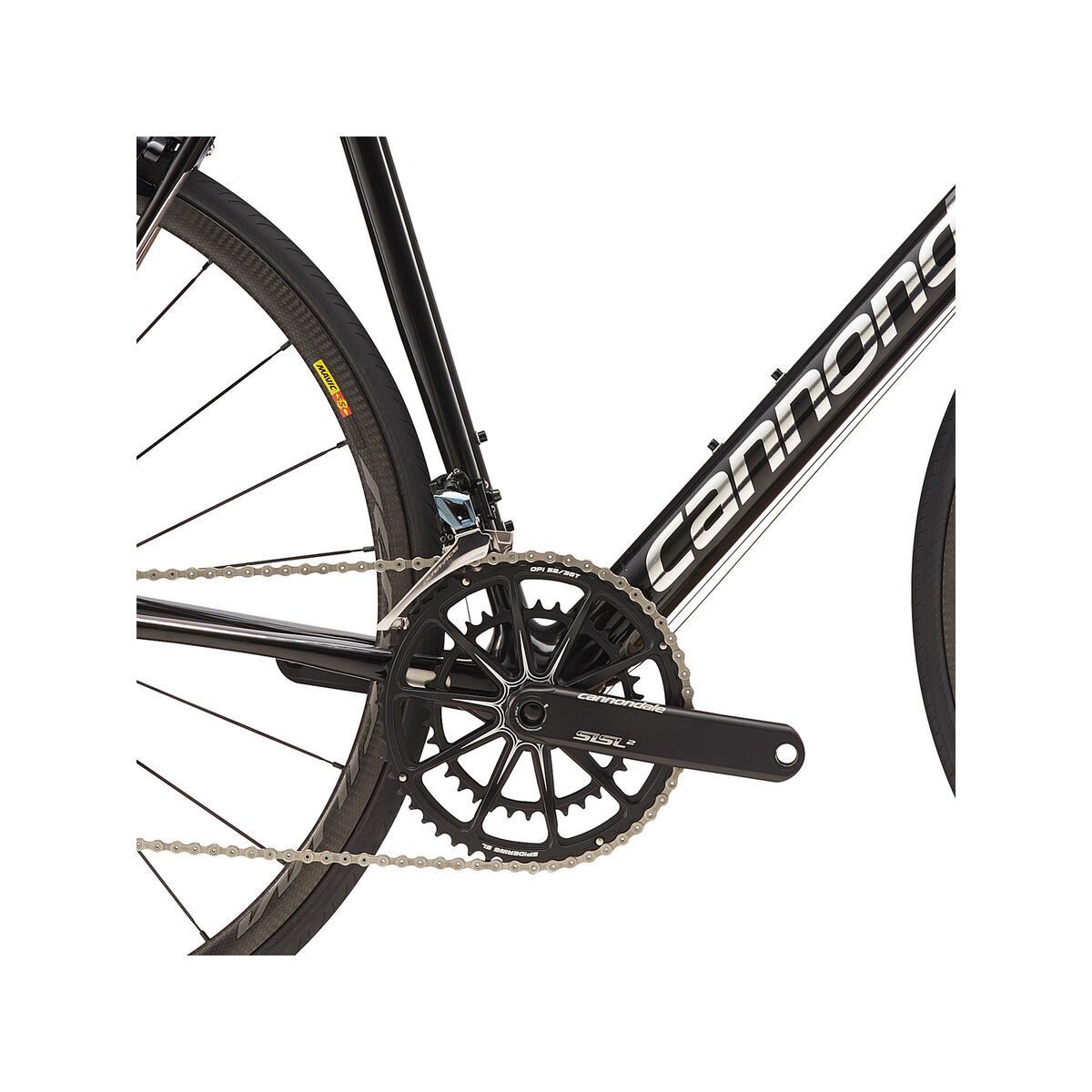 Cannondale SuperSix Evo Hi-Mod Dura Ace 1, jet black /w anthracite and chrome - BLK - Bild 3