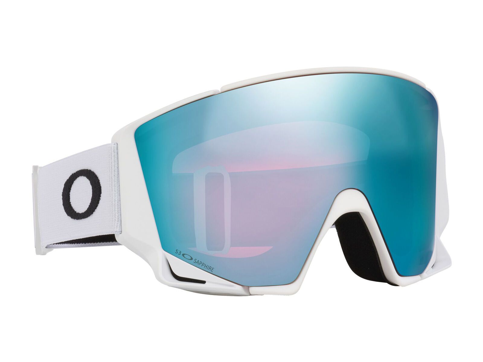 Oakley Flow Scape L, Prizm Snow Sapphire Iridium & Iced / matte white - Bild 13