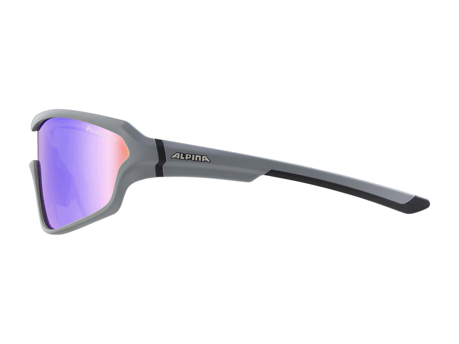 Alpina Lyron Shield P, grey matt-black/Lens: ceramic mirror purple - Bild 2