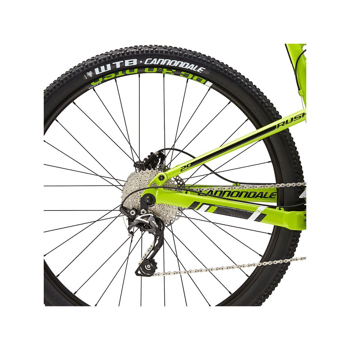 Cannondale Rush 29 2, berzerker green with jet black, magnesium white - Bild 4