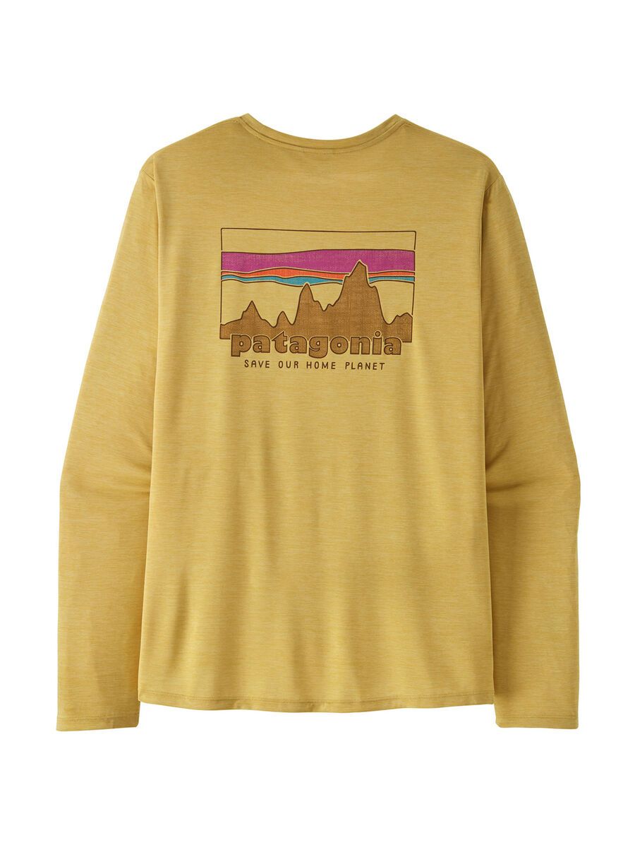 Patagonia Men's Long-Sleeved Capilene Cool Daily Shirt - '73 Skyline, limestone yellow/light limestone yellow x-dye - Bild 2