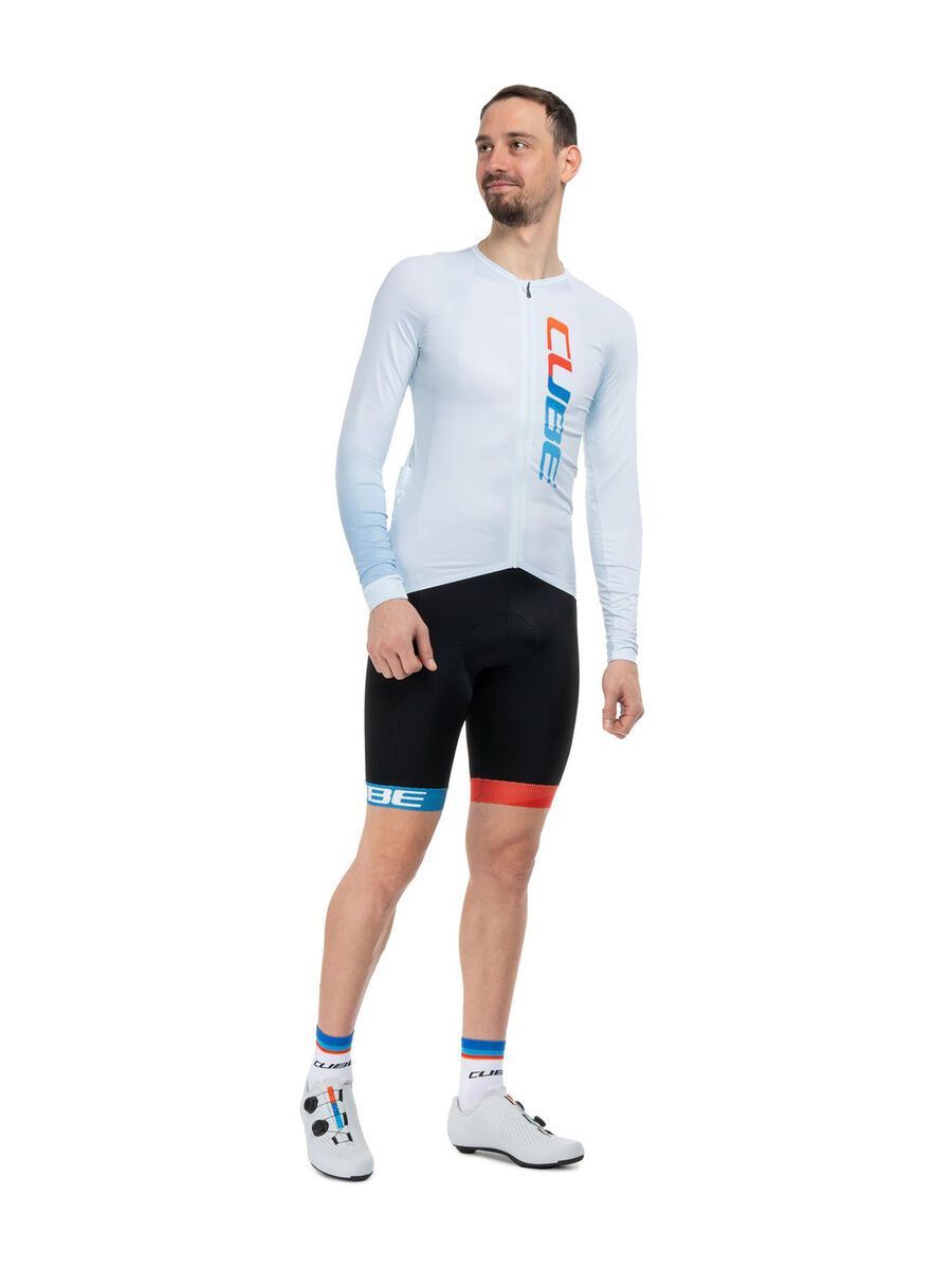 Cube Road/XC UV-Schutz Trikot Teamline langarm, blue - Bild 7
