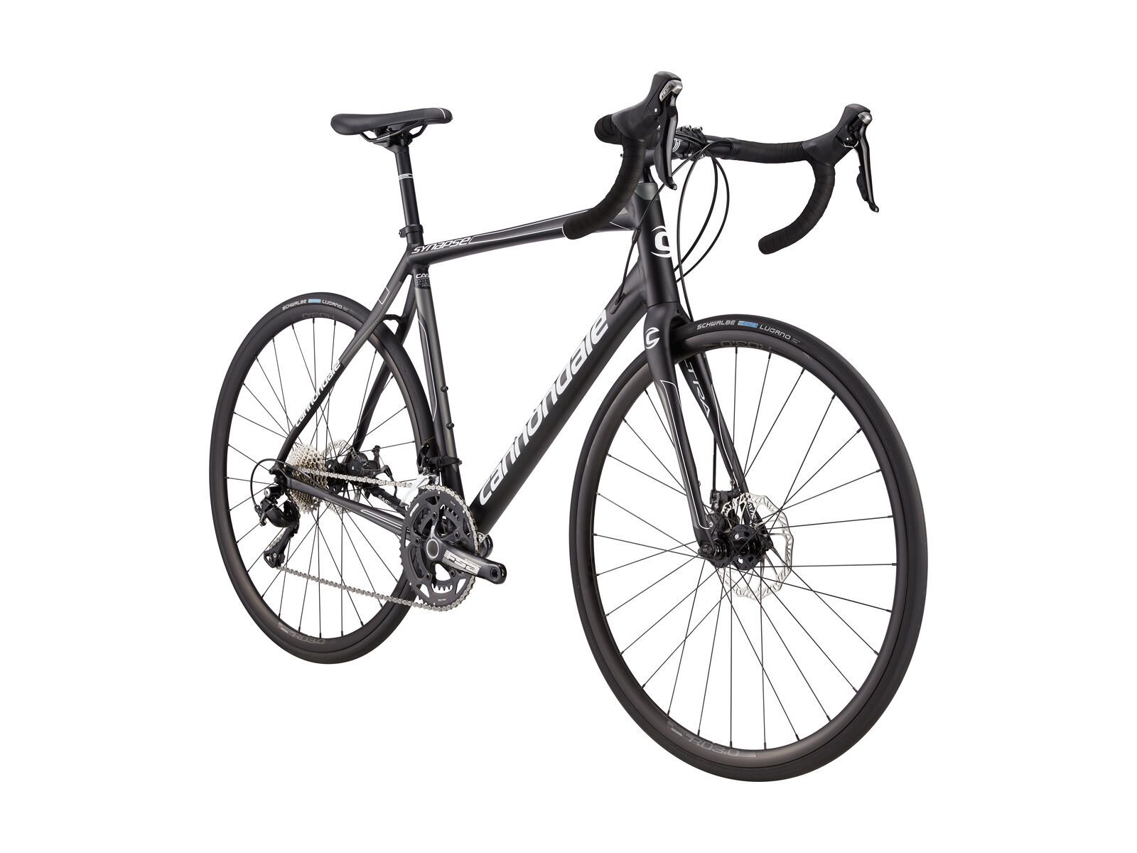 Cannondale Synapse Disc 105 5, jet black w/ charcoal grey and magnesium white, matte - Bild 2
