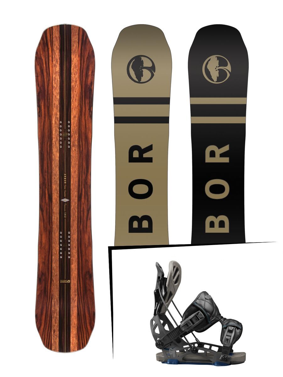Set: Arbor Coda Camber Premium 2017 + Flow NX2-GT (1718315S) - Bild 1