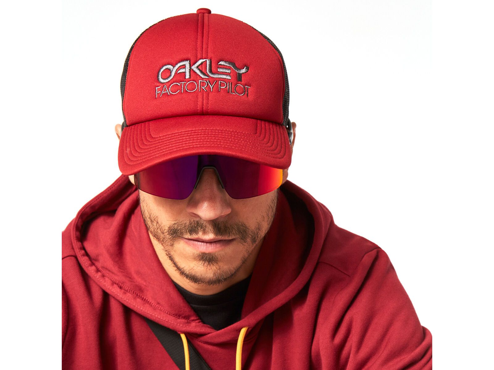 Oakley Factory Pilot Trucker Hat, iron red - Bild 4