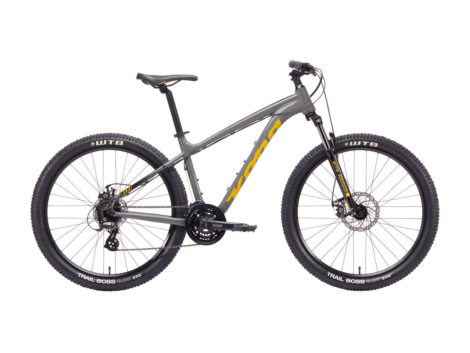 Kona Lana'I 27.5, gloss dark silver w/ yellow & black decals - Bild 1