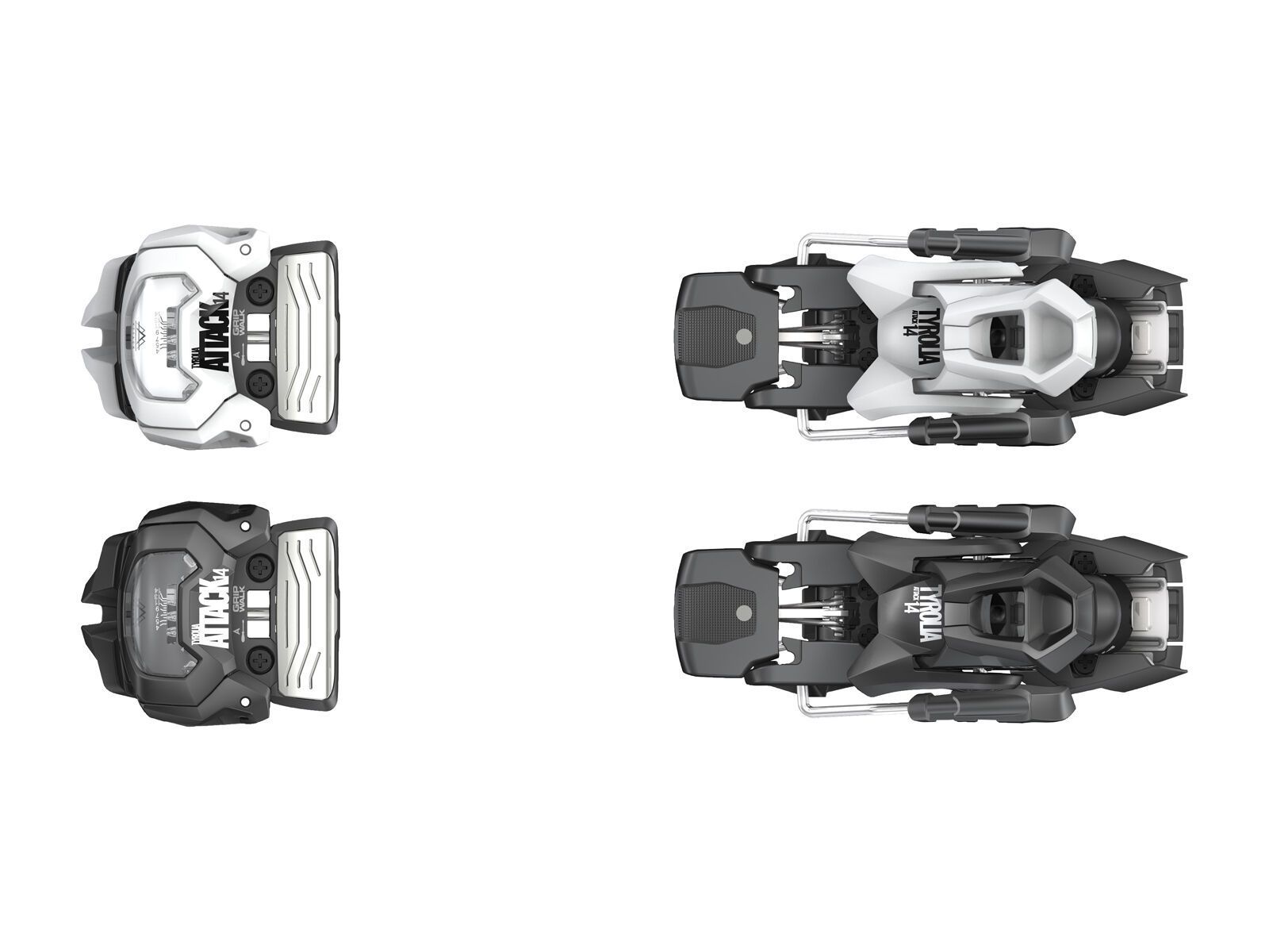 Tyrolia Attack 14 GW Mix - 110 mm [A], solid black/matt white/mix - Bild 3