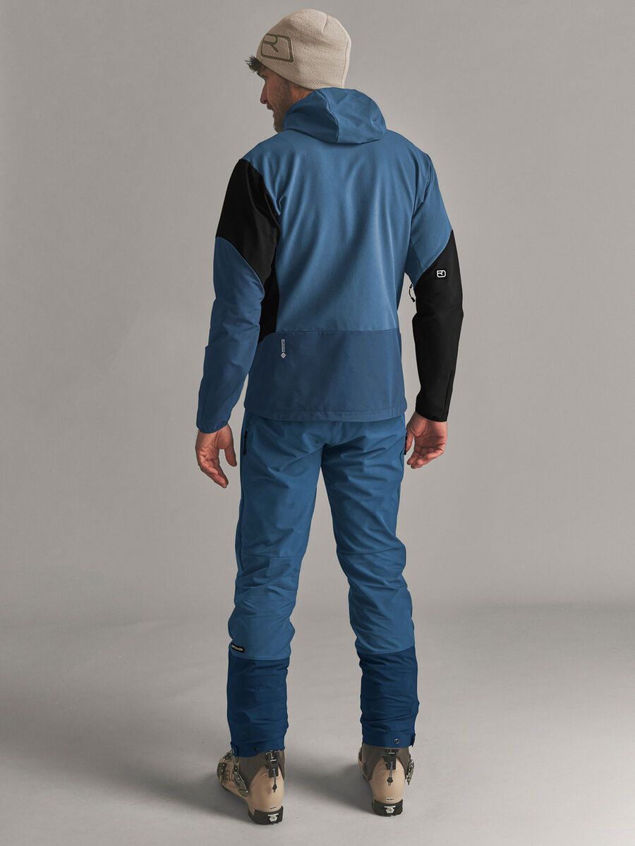 Ortovox Ortler Softshell Plus Pants M, blue nunatak - Bild 4