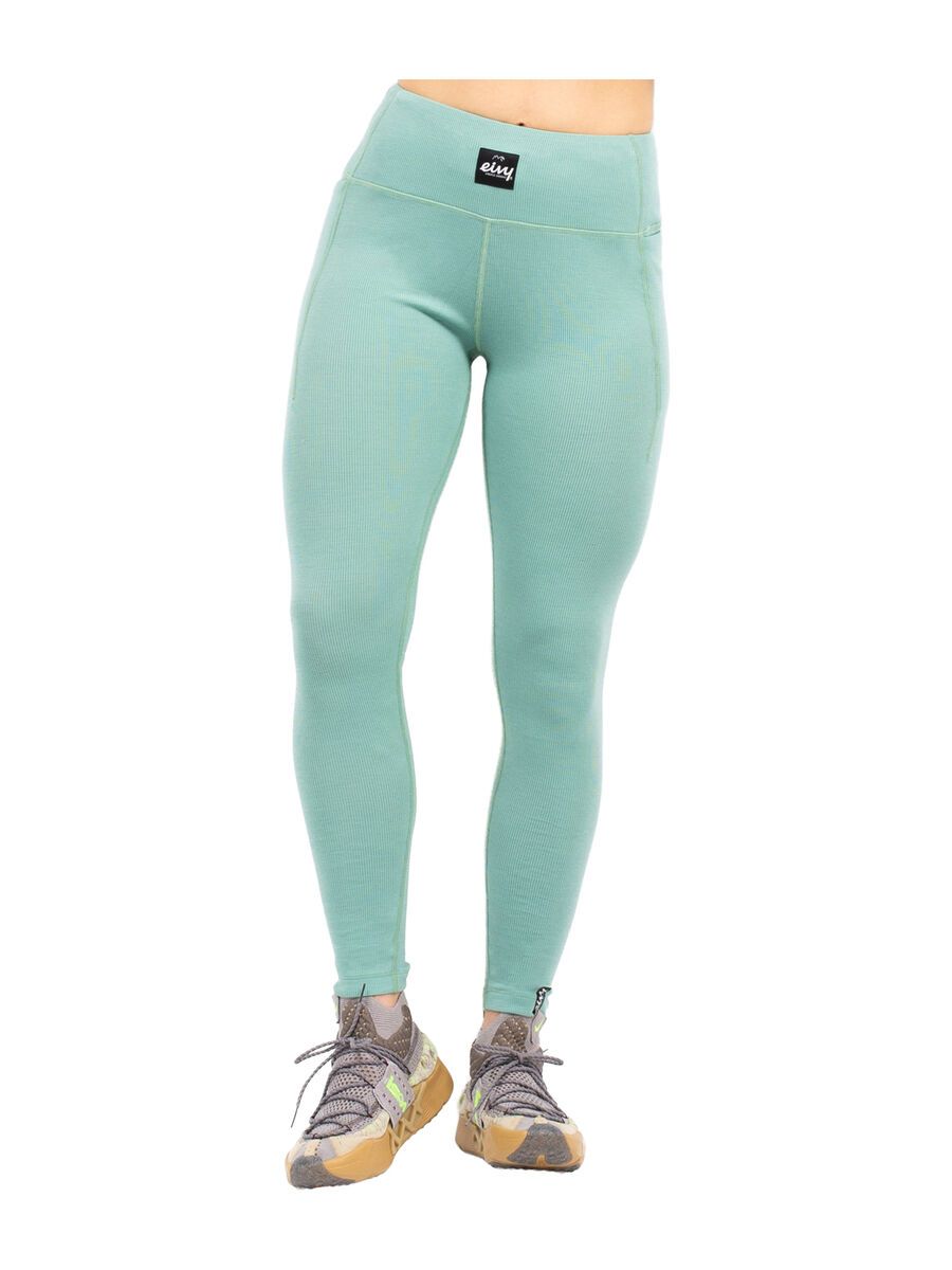 Eivy Pocket Merino Wool Rib Tights, menthe - Bild 3