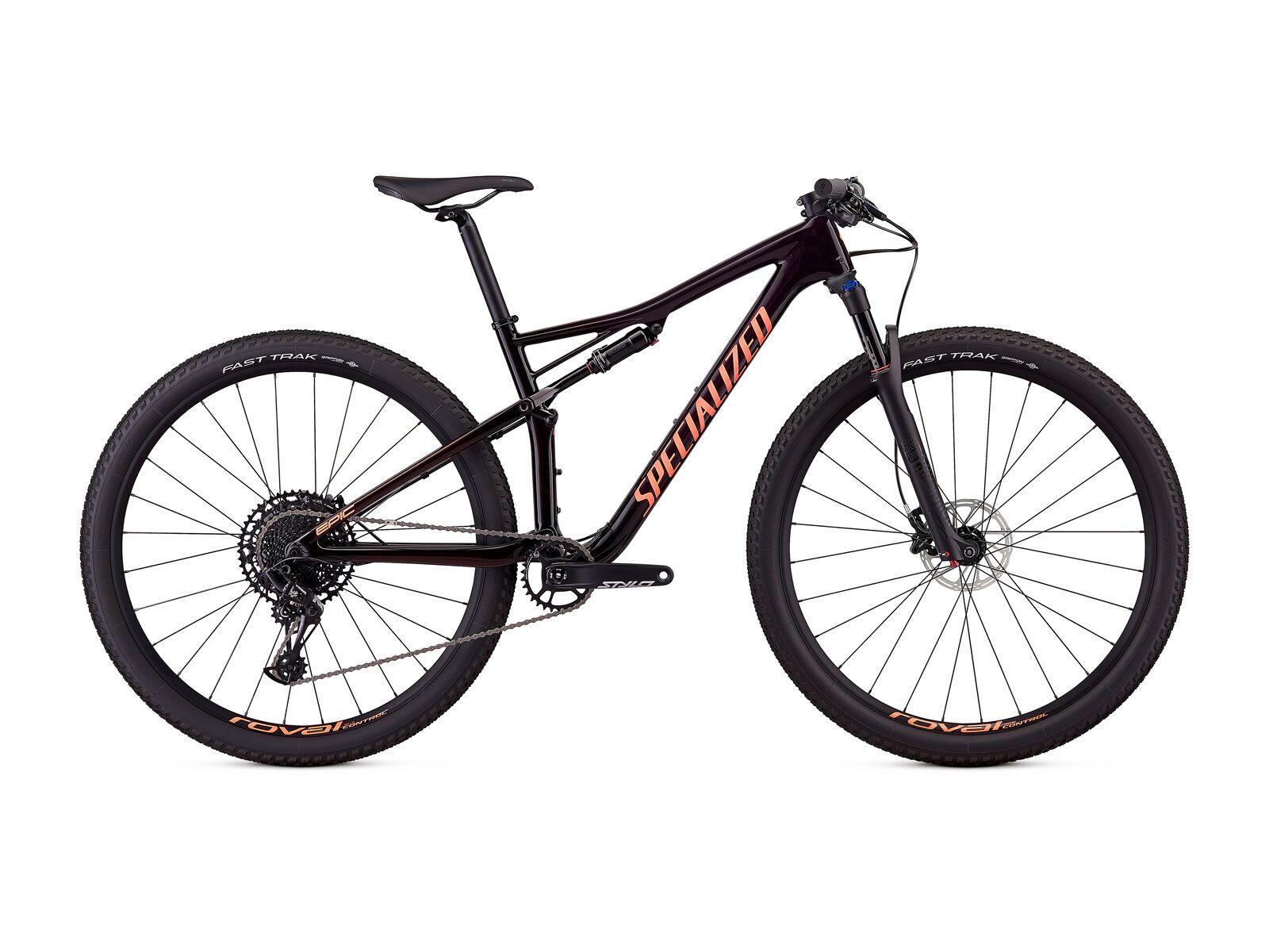 Specialized Women's Epic Comp Carbon, gloss satin purple tint/red tint/acid lava - Bild 1