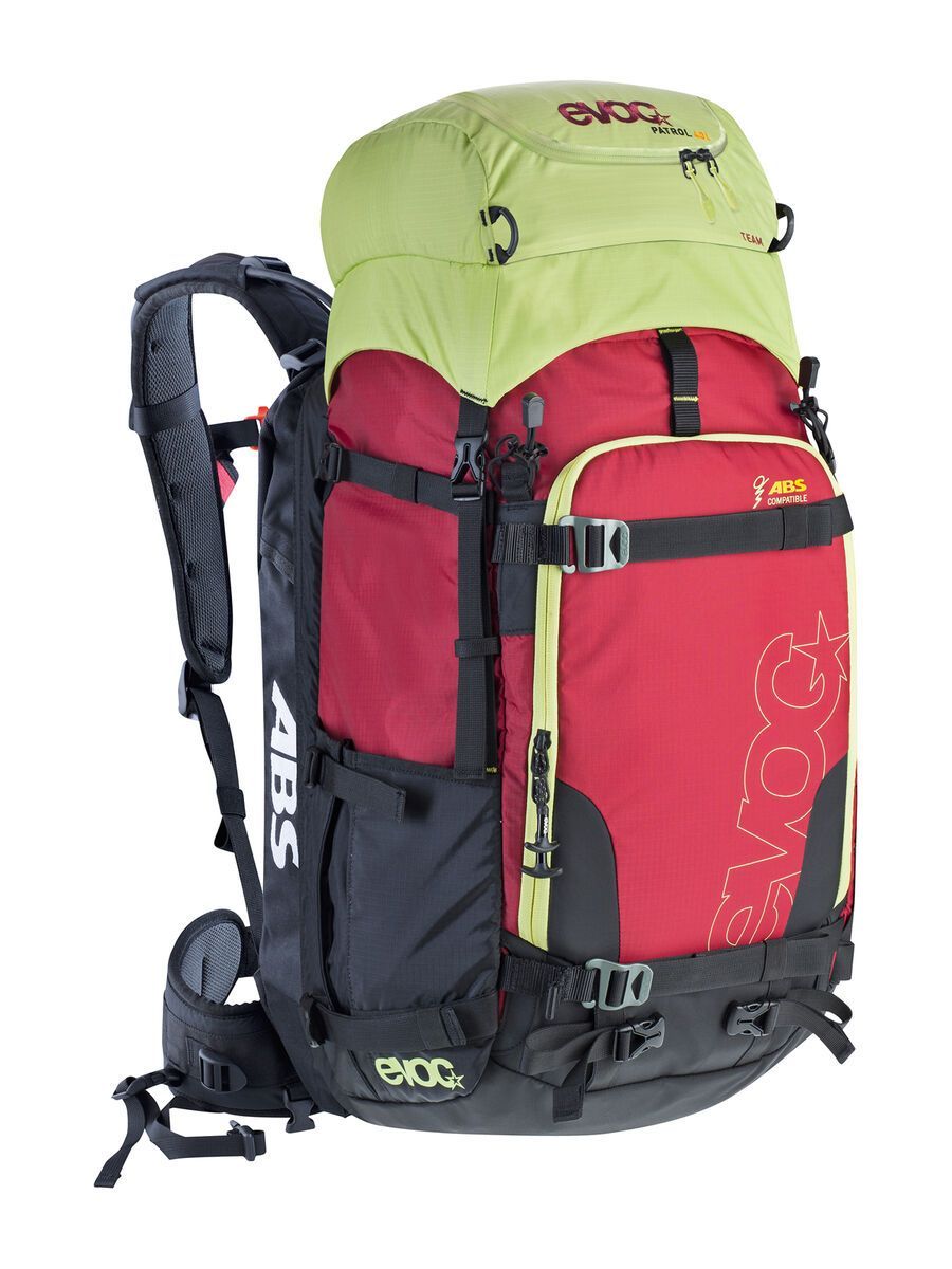 Evoc Zip-On ABS Patrol 40l Team, lime/ruby/red - Bild 2