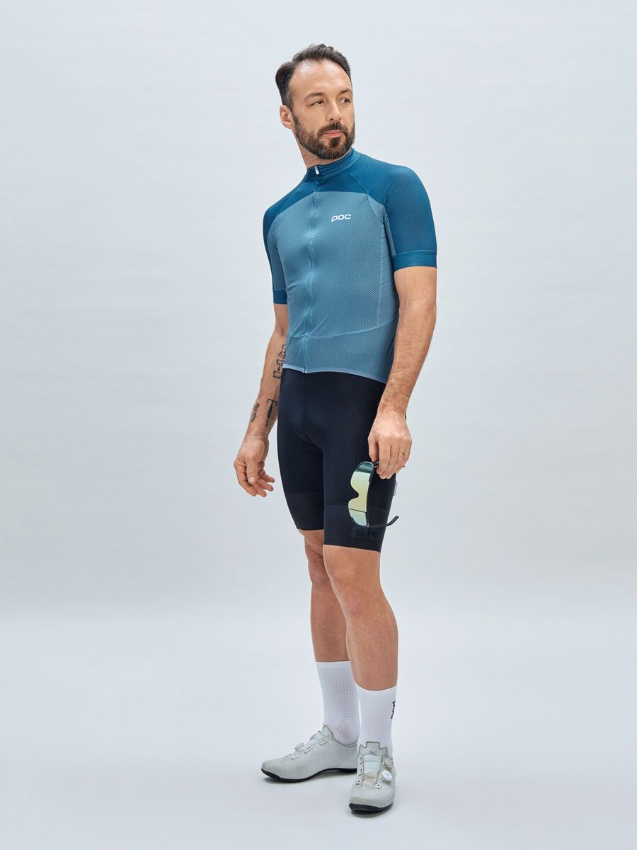 POC M's Essential Road Logo Jersey, calcite blue/dark calcite blue - Bild 3