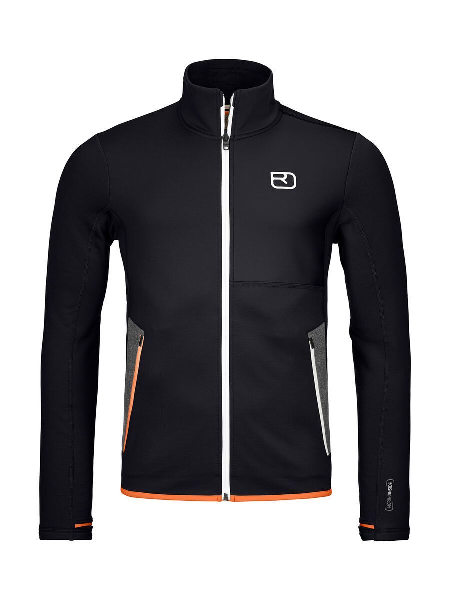 Ortovox Merino Fleece Jacket M, black raven - Bild 1